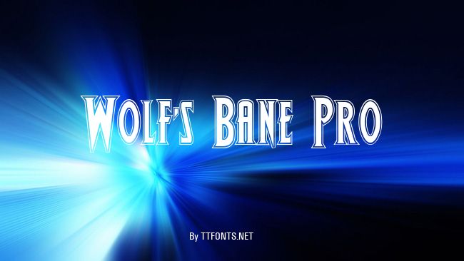 Wolf's Bane Pro example